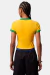 Camiseta Brasil Jordan Retro Crew Feminina na internet