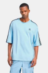 CAMISETA ADIDAS 3 tripes Oversized Blue - comprar online