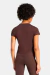 Camiseta Adidas Essentials Slim Tee marrom na internet
