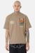 Camiseta oversized Kings CPB Saberes e dizeres marrom - comprar online