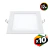 Pack 10 Panel Led Embutir Cuadrado 12w Calidos Frios