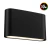 Aplique Bidireccional Alumunio Led 10w Cob Exterior Akira 2