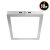Plafon Aplique Cuadrado Led 18w Dimerizable Platil