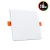 Plafon Led Infinity Cuadrado 18w Con Kit De Aplique Dual