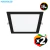 Pack X2 Panel Embutido Cuadrado Flat Luz Led 18w Moderno Negro 220v