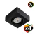 Pack x4 Plafón Spot Semi Embutido Cuadrado Móvil Dicroico 7W GU10