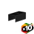 Pack 10 Clips De Sujecion Aplicar Perfil Negro Led 9x6