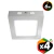 Pack x4 Plafon Aplique Cuadrado Led 6w Platil Luz Calida Fria