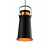 Lampara Colgante Axis De Chapa E27 Negro Con Interior Oro