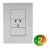Pack X 2 Llave Luz Armada 1 Toma Corriente 10a Quantum Geo - comprar online