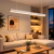 Imagen de Lampara Liston Colgante Lineal Led 32w Dinamica 120cm Con Tensor