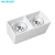 Plafon Rectangular Pvc 2 Luces Dicro Movil Ranurado Gu10 Led