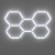 Kit Paneles Led Hexagonal Moderno Opal 220v - tienda online