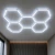 Kit Paneles Led Hexagonal Moderno Opal 220v