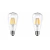 Pack X2 Lampara Led Pera Filamento Vintage 8w Dimm E27