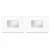 Pack X2 Spot Embutir Led Escalera Pared Caja Rectangular G9