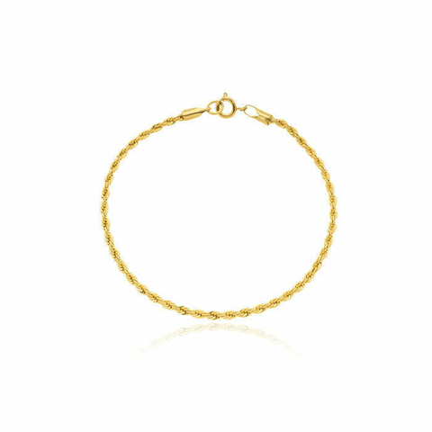 Pulseira Cordão Baiano Dourada