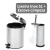 Kit Lixeira Inox 5L com Pedal + Escova Limpeza Inox Banheiro