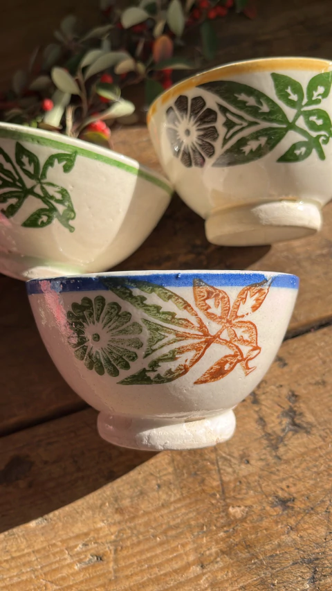 Bowl de cerámica esmaltada hecha a mano 11cm. Por unidad.