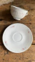 Dúo de té de porcelana Tsuji desigual platito con detalle leve Outlet - comprar online