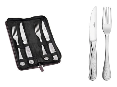 Set 4 Cubiertos Asado + Estuche Tramontina Classic Samihome