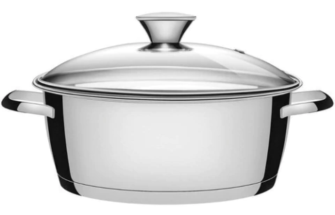 Cacerola Con Asas Allegra Tramontina 22cm Acero Inoxidable C Color Inox