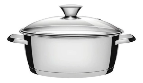 Cacerola Asas Tramontina Allegra 24cm Acero Vidrio Samihome