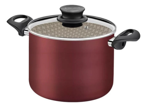 Olla Paris Teflón Antiadherente Tapa Vidrio 20 Cm 4,2 Litros