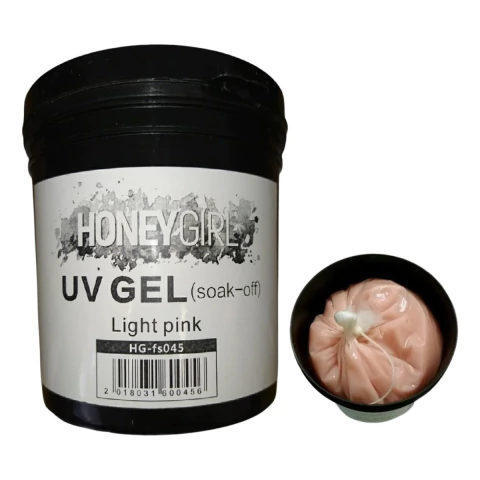 Gel Honey Girl Light Pink Rosa Claro Uv Unha Gel Acrigel 1kg