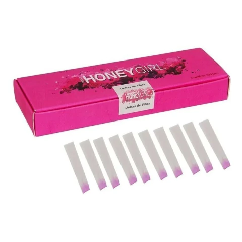 Unha De Fibra De Vidro Honey Girl Caixa Com 100 Unidades - comprar online