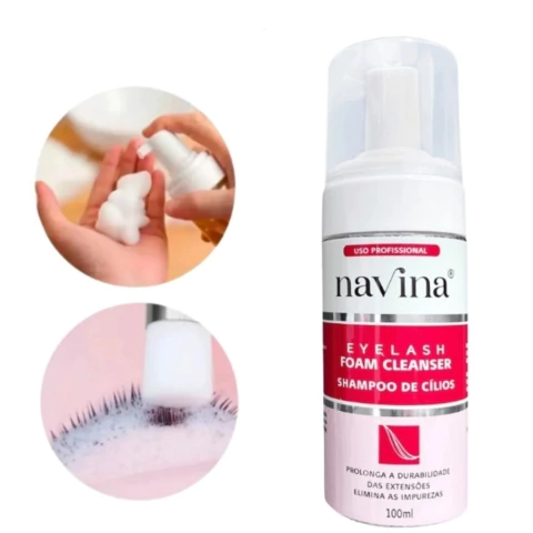 Shampoo De Cílios Navina Para Higienização 100ml - comprar online