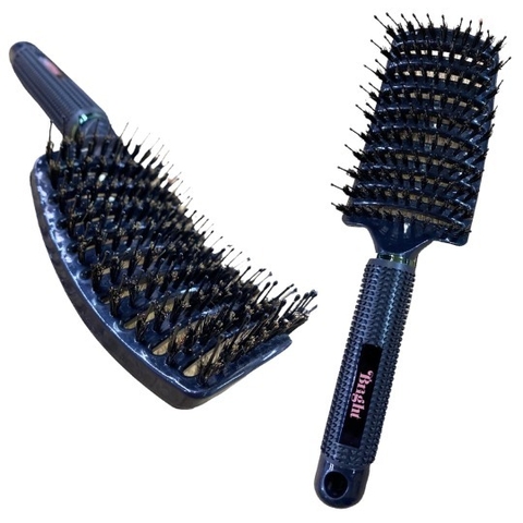 Escova Raquete Cerdas De Nylon E Javali Vazada Profissional - comprar online