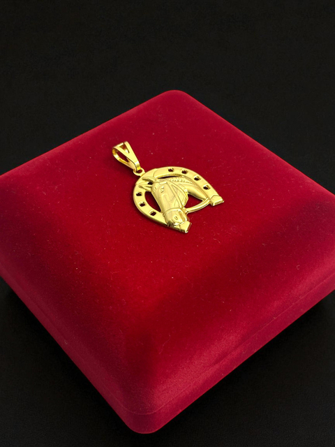 Pingente Ferradura De Cavalo Pequeno Banhado A Ouro 18k - comprar online
