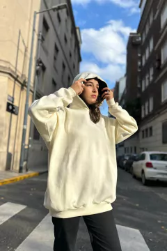 Buzo Oversize Maxibuzo Liso Friza Premium Algodon 100 Madu - tienda online