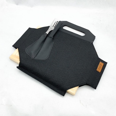 set asado rectangular