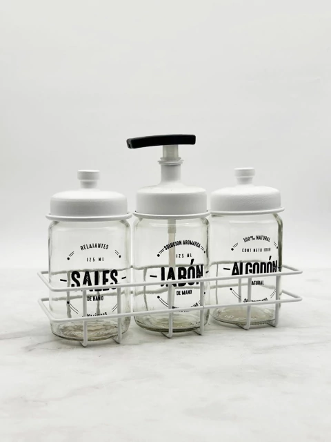 Set de baño con canasta