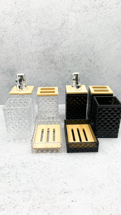 Set acrilico rombos