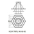 Colgante Led Hexa Triple 40/60/80cm 81w Gris Luz Calida Gsg - comprar online