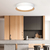 Plafon Redondo Techo Led 40w Blanco Madera Barcelona Puro - comprar online