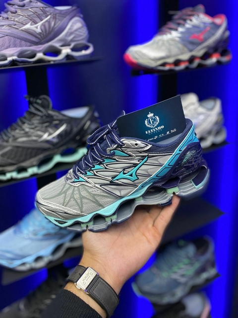 Mizuno Prophecy 7 - Cinza/Azul Bebê - comprar online