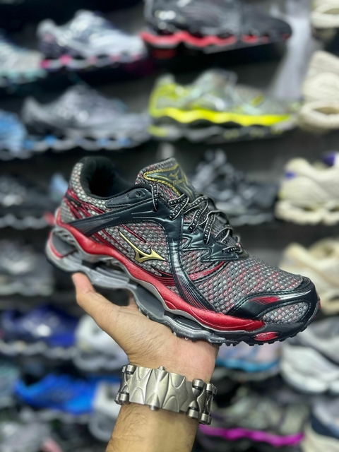 Mizuno Prophecy 1 - Cinza/Cereja