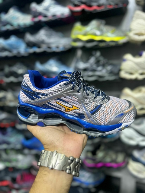 Mizuno Prophecy 1 - Cinza/Azul - comprar online
