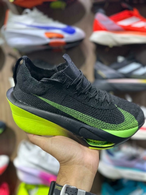 Nike Air Zoom Alphafly 3 - Preto/Verde - comprar online