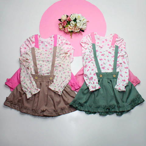 CONJUNTO OVEROL FLORES PTL - comprar en línea