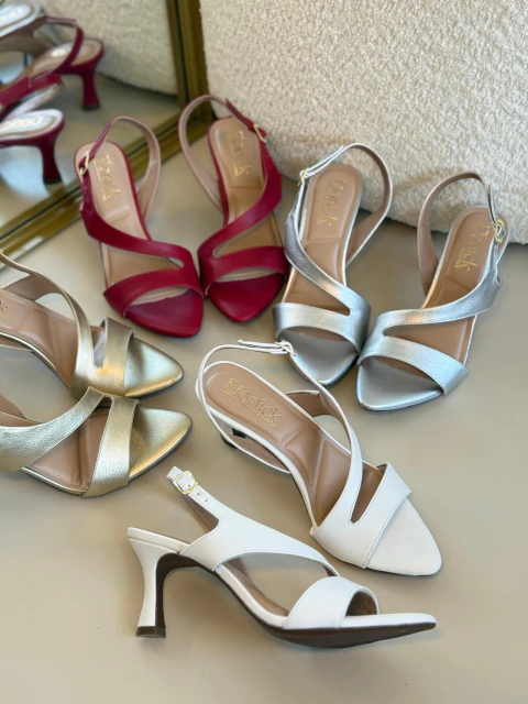 Sandália de Salto com Tiras Cruzadas Lene - comprar online