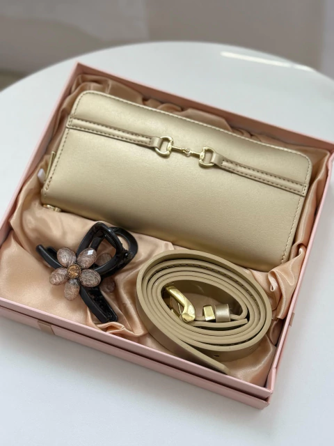 Kit Carteira, Cinto, Fivela. - comprar online