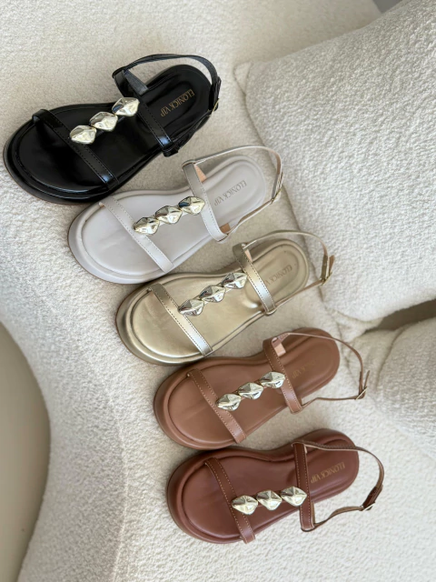 Papete com tira e Fivela Bianca