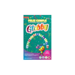 KIT DE GLOBOS FELIZ CUMPLE GLOBBY
