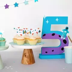 Topper cupcakes Planetas - 9 unidades - comprar online