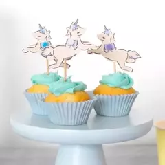 Topper Cupcakes Unicornios - 9 unidades - comprar online